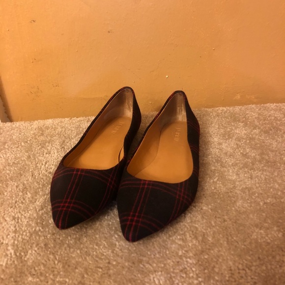 J. Crew Shoes - J.Crew black & red flats